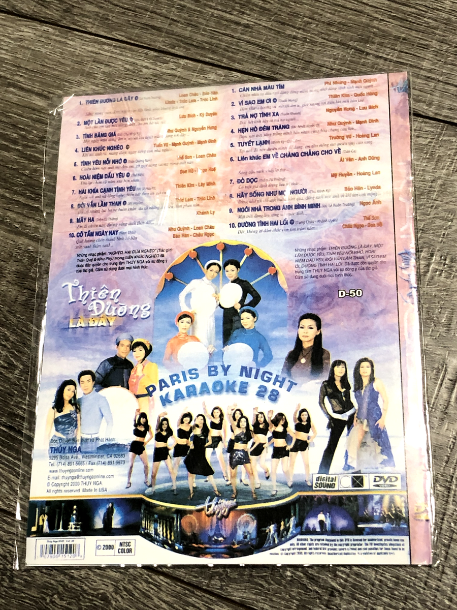 Then Duong La Day Paris by night Karaoke 28| Vietnamese DVD | eBay