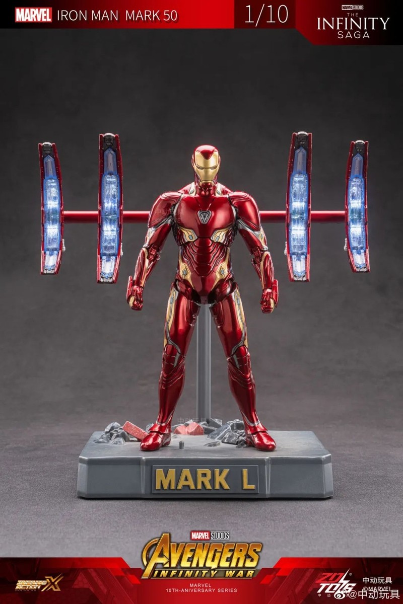 ZD Toys Marvel Avengers 1/10 Iron Man MK50 Action Figure
