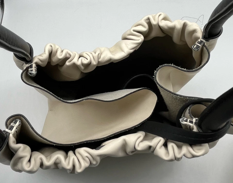 Bolso de Mano Proenza Schouler Cuero Blanco Acanalado con Bolsa Foto 4 de 4