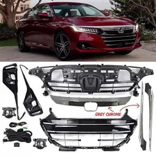 2021 2022 2023 Honda Accord Front Bumper Upper Lower Grill Trim Cover Fog Lights