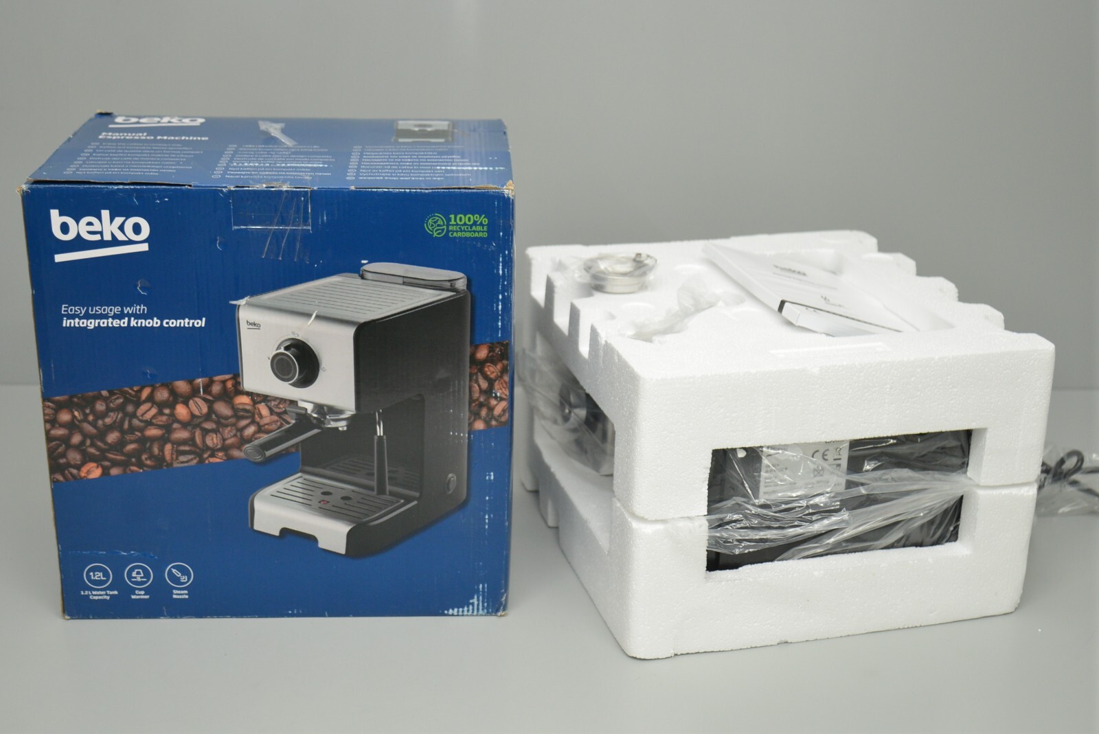 Beko Siebträgerautomat Cep5152b Kaffeeautomat Schwarz Neu