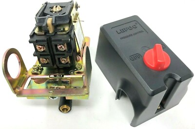 Air Compressor 26 Amp Pressure Switch 140 Psi On-175 Psi Off 1/4'' 4 Port