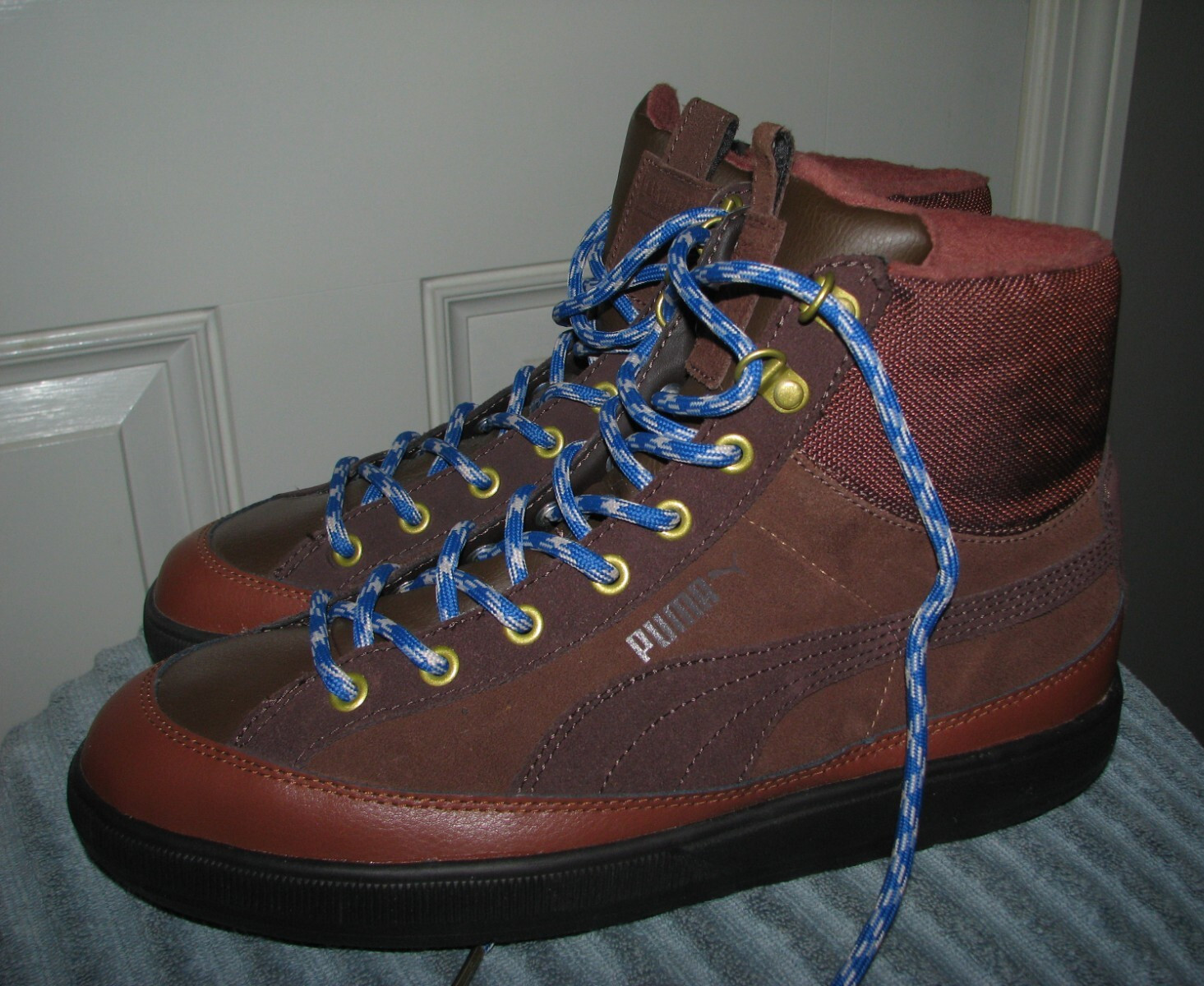 's Puma Leather Boots (10) Brown (ftwdm/ Fcndt)