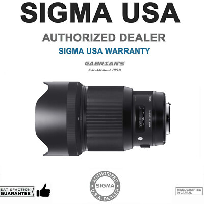 Sigma 85mm f/1.4 DG HSM Art Lens for Nikon F. U.S. Authorized Dealer