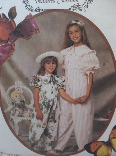 Mono McCall's Patrón 5259 Niñas Talla 7-8-10 + Ropa Muñeca Volantes Encaje Nuevo - Imagen 2 de 7