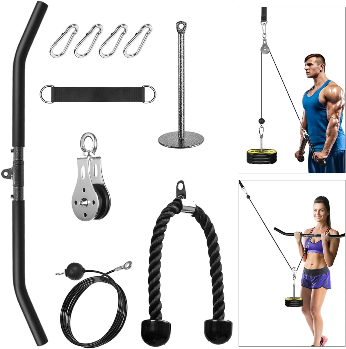 Cable Pulley System Home Gym, Pulley System Gym Weight Cable