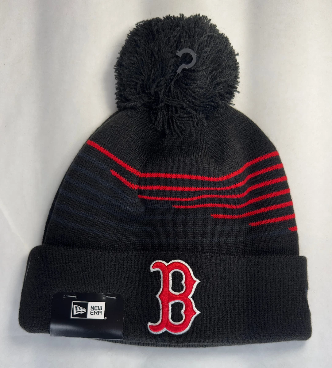 New era red sox knit hat top