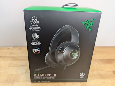 Razer Kraken V3 X Wired USB Gaming Headset PC PS5 PS4 Chroma RGB Mic