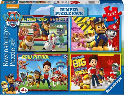 Ravensburger - 4 x 42 Puzzle 4 IN 1, Paw Patrol (07034)