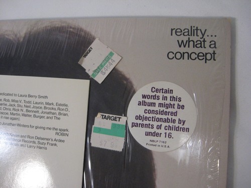 Robin Williams Reality What A Concept vinyl LP record ~ shrink wrap hype sticker - Picture 10 of 15