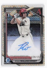 2024 Bowman Draft Autographs HTA Ref #CPA-RW Ryan Waldschmidt #/150 Dbacks RC