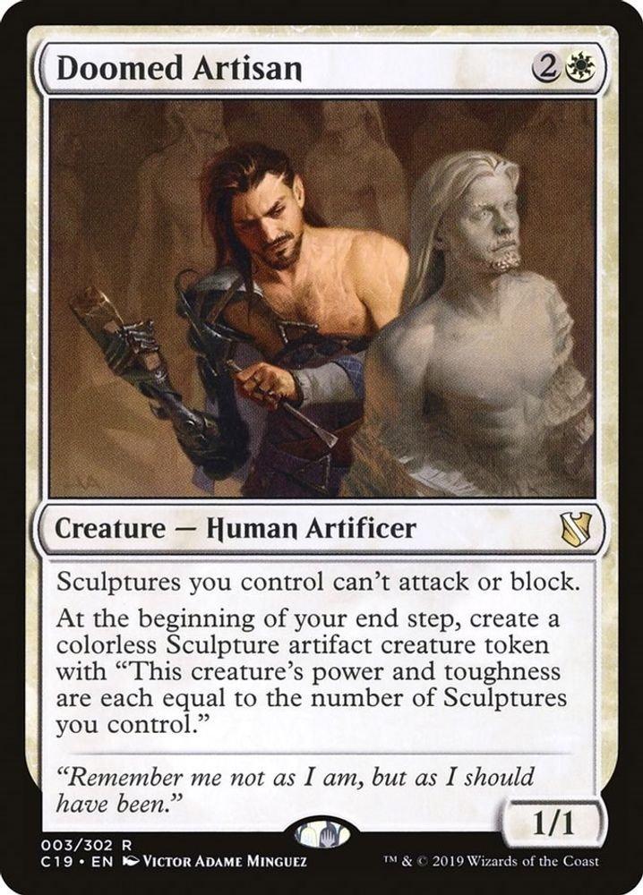 2019 Magic: The Gathering: Commander 2019 - Doomed Artisan (#3, R, Near Mint)