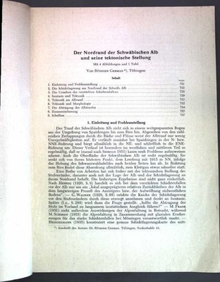 Der Nordrand der Schwäbischen Alb und seine tektonische Stellung; German, Rüdige
