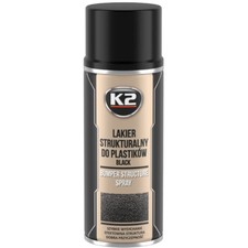 K2 Struckturlack Kunststofflack Bumper 400ml Spray schwarz Stoßstange Stoßfänger