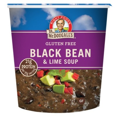 Dr. McDougall's Black Bean and Lime Soup - Gluten Free and Vegan Instant Soup...