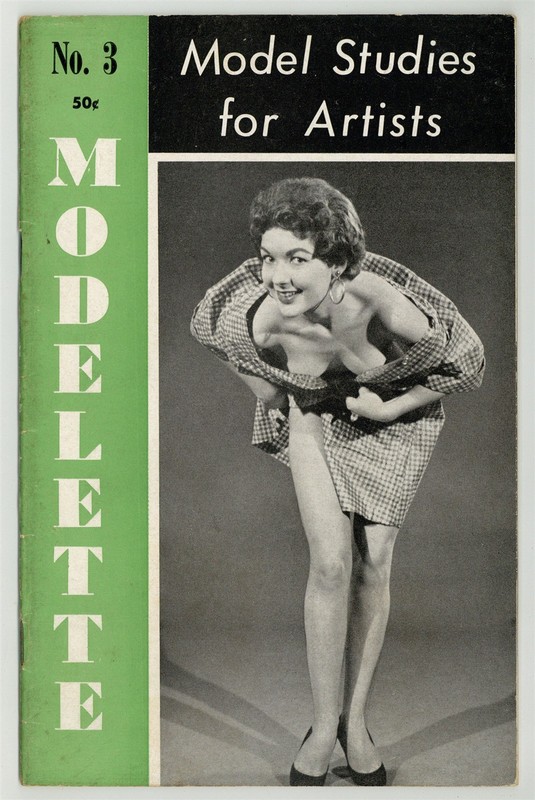 Modelette #3 Female Figure Art 36pg Camerarts Pub 1950 Pinup Magazine M39733