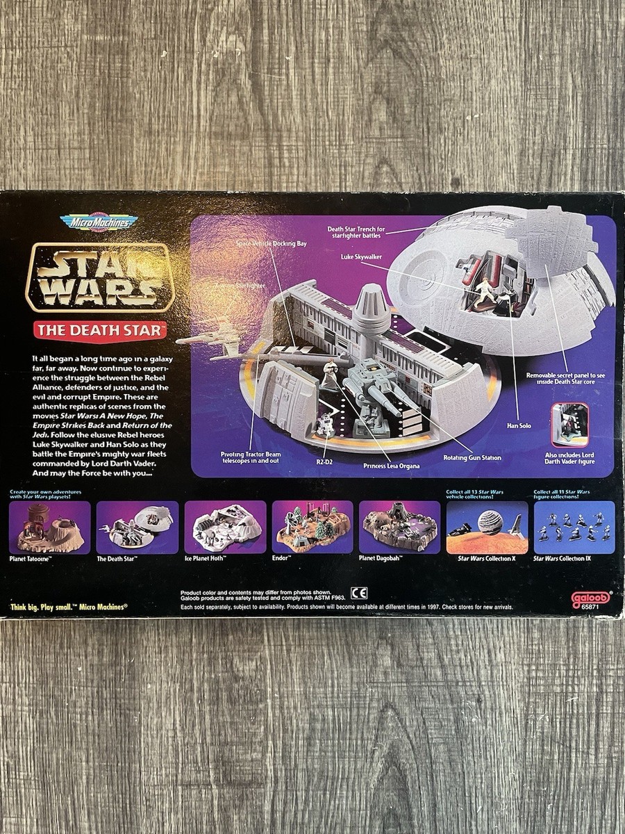 Star Wars Micro Machines The Death Star Action Play set 1993 65871