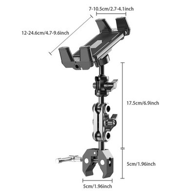 Sicherer Tablet Mikrofonhalter Ständer aus Aluminiumlegierung Ideal für Musik-
