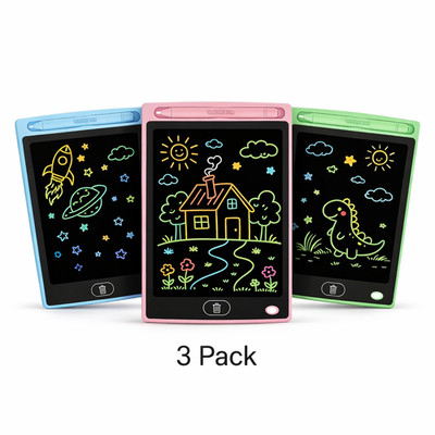 3 Pack 8.5'' LCD Writing Tablet for Kids Reusable Erasable Drawing Doodle Pad Toy