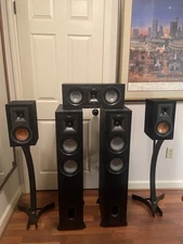 Klipsch KF-26 Icon Dual 6.5 2-Way Floorstanding Speaker (PAIR) Black Used/Tested