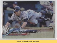2018 Topps Chrome Refractor Brett Gardner #109 READ s7f