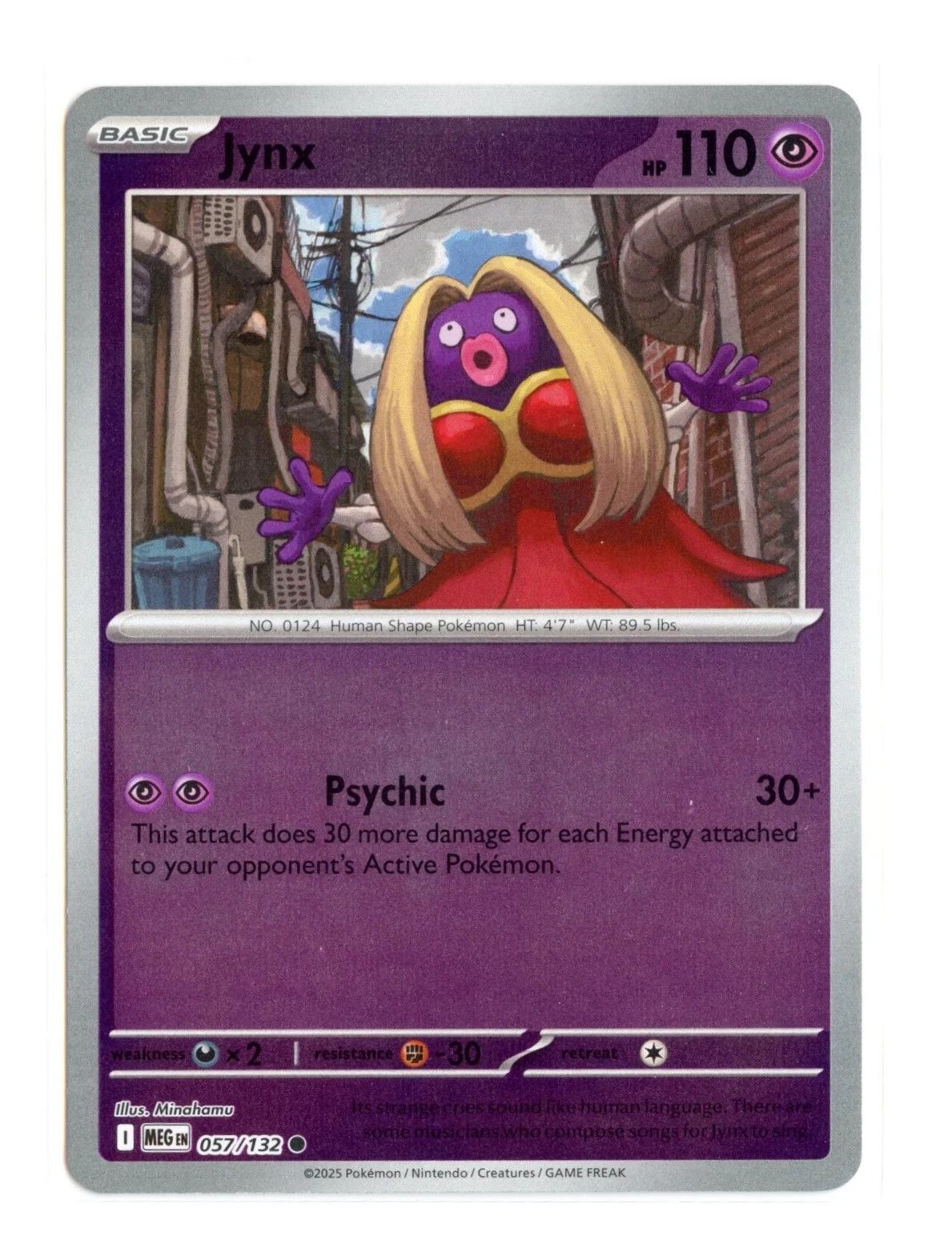 Jynx 057/132 Reverse Holo ME01: Mega Evolution Pokemon NM