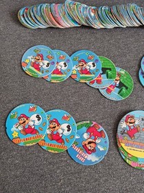 Super Mario Bros. 150 Menko Disc Trading Card Lot Nintendo Famicom