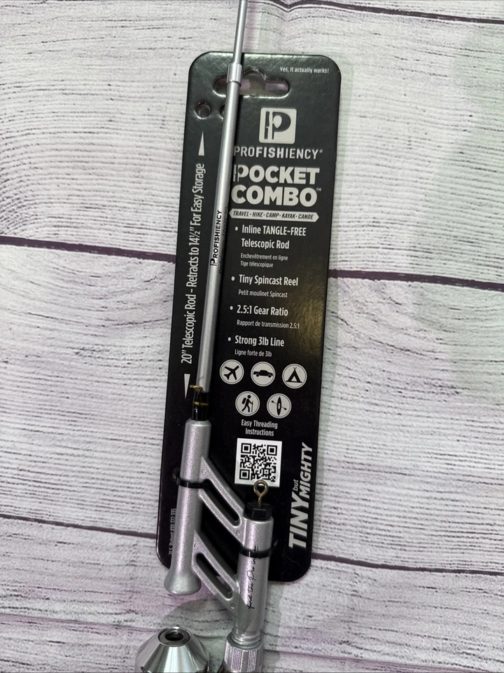 ProFISHiency Pocket Combo Tiny Spincast Fishing Reel Rod - NEW - Image 2 of 4