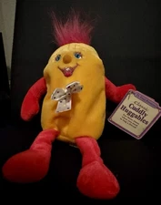 1996 TLTOYS CUDDLY HUGGABLES YELLOW STUFFED TOY DOLL