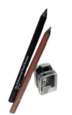 Araceli Ojos Perfectos Gel Pencil Eyeliner Duo w/ Sharpener - Rose Gold & Black