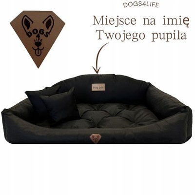 Dogs4life Schlafsofa 100x75 cm für einen Hund PERSONALISIERTER HUNDENAME