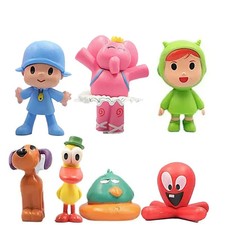 Pocoyo Figures Set 7pcs Elly Pato Nina Loula Anime Model Toy Birthday Gift