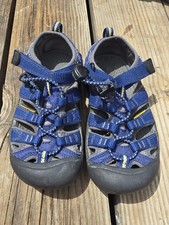 Keen Newport H2 Waterproof Sandals Youth Sz 7 25.5 cm Blue/Gray Used