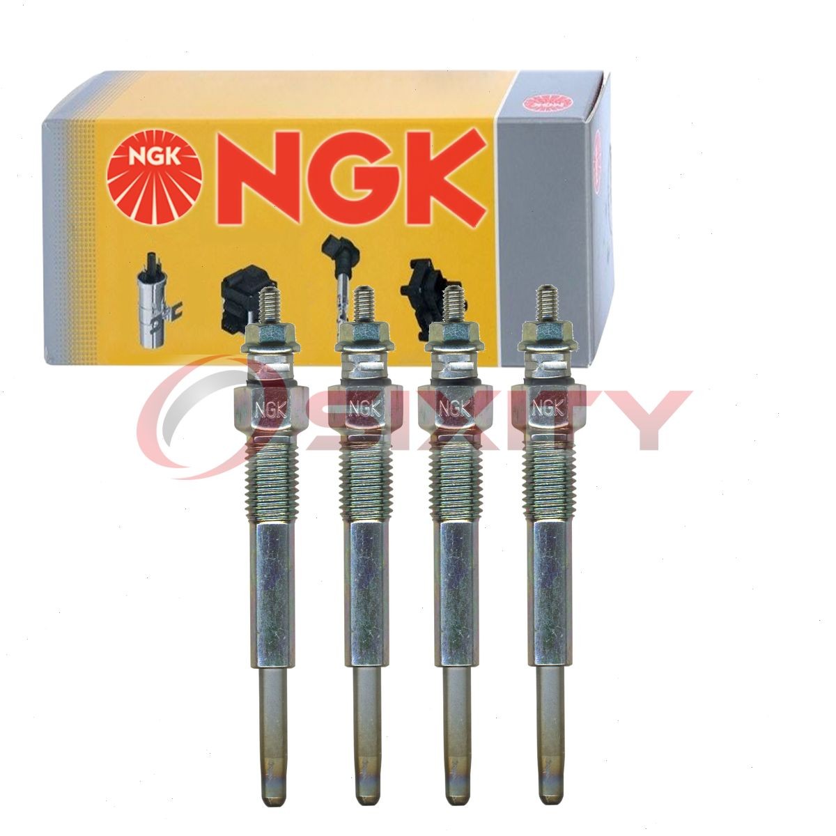 4 pc NGK 7880 Y-710J Glow Diesel Glow Plugs for Ignition Cylinder Engine zl