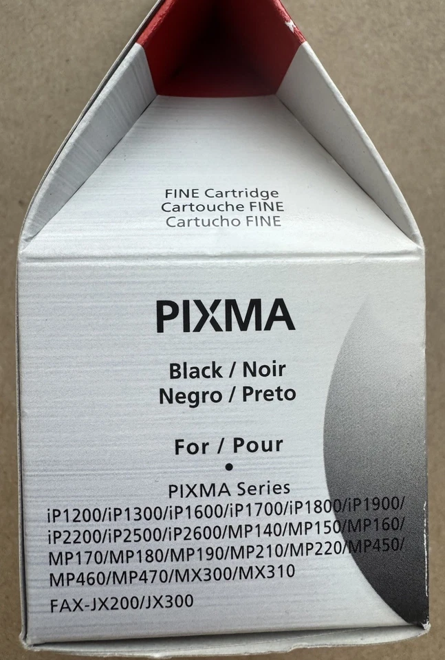 Cartucho de tinta negra Canon original PG-40 rendimiento estándar nuevo sellado Foto 4 de 4
