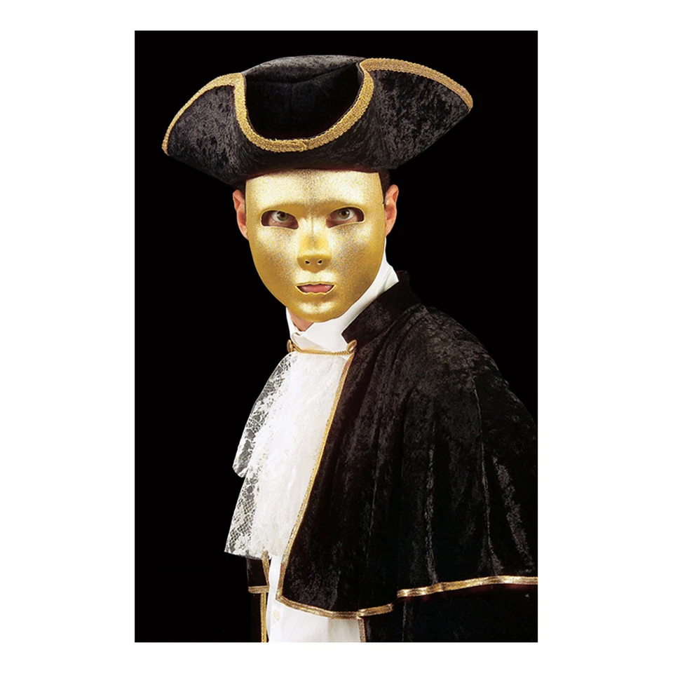 (B-Ware) 5x Goldene Phantom der Oper Masken / Karneval Venedig Kostüm Party Deko - Bild 2 von 4