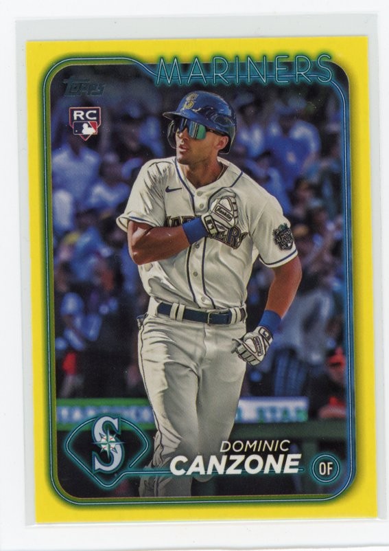 2024 Topps #195 Dominic Canzone Yellow
