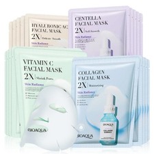 20pcs BIOAQUA Centella Collagen Face Mask Moisturizing Refreshing Sheet Masks