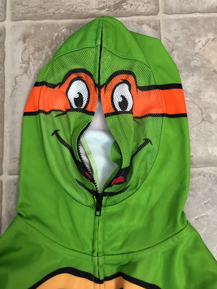 Tortugas Ninja Miguel Ángel Sudadera con Capucha Chaqueta Talla L Niños Sudadera Disfraz Nuevo Foto 4 de 4