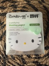 The Cr me Shop x Hello Kitty Mattifying Blotting Paper Matcha  NIB SEALED