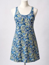 Columbia Omni-Freeze Dress Womens M Tropical Floral Sleeveless Casual Sundress