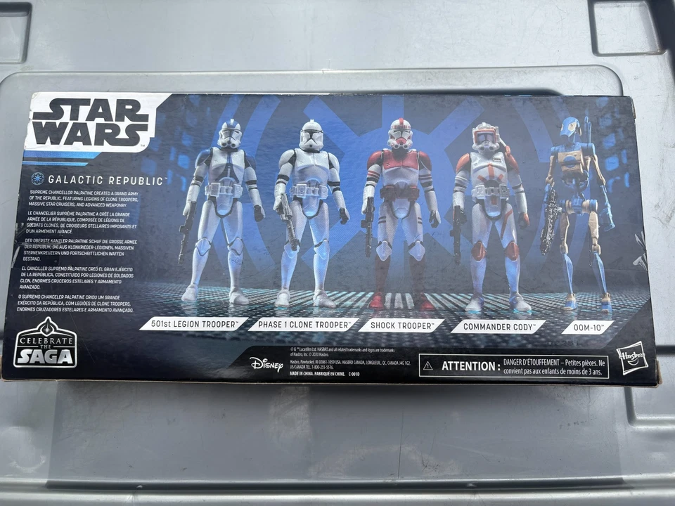 Star Wars Celebrate the Saga-Galactic Republic 5 Pk Action Figure Clone Set, New - Image 2 of 4