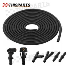 Universal Car Windshield Wiper Washer Squirter Spray Nozzle Jet Kit Fluid Hose U