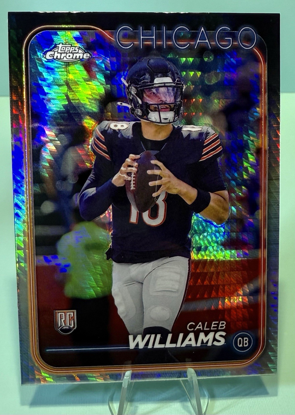 2024 Topps Chrome #202 Caleb Williams RC Rookie X Fractor Refractor Bears