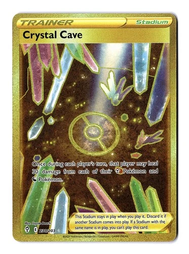Pokemon Crystal Cave (Secret) 230/203 SWSH07: Evolving Skies Secret Rare