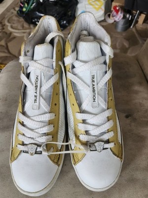 Blac Label 1968 True Ambition Sneakers Men s US 8 White Gold High Top Casual