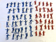Greenbrier International Plastic Toy 38 Police Officers Cops and Fireman Figures
