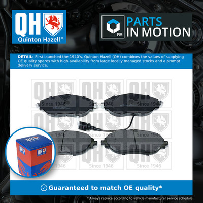 Brake Pads Set fits SKODA SUPERB Mk3 2.0 Front 2015 on QH 3C0698151E 3C0698151F