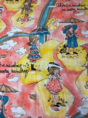Roth Greeting Card Fabric Theres A Rainbow in Every Raindrop Kids 20''x34''