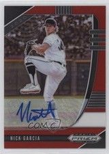 2020 Panini Prizm Draft Picks Red Prizm Auto 26/50 Nick Garcia #PDP79 Auto 0bz